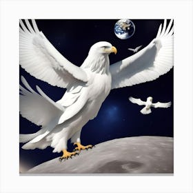 Eagles In The Sky Canvas Print