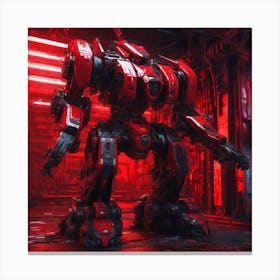 Red Robot 1 Canvas Print