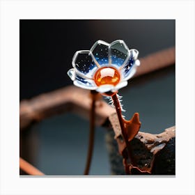 Glass Flower Canvas Print