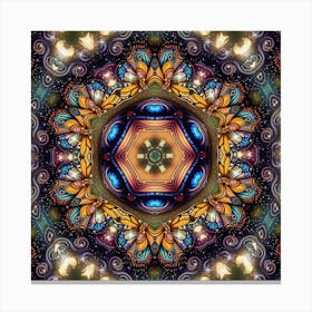 Psychedelic Mandala 25 Canvas Print