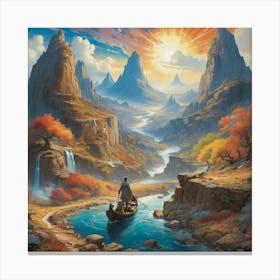 Journey paintings art print Canvas Print