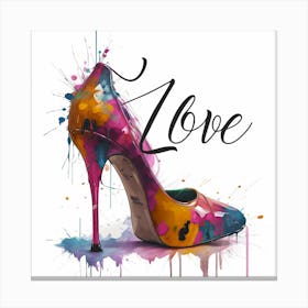 Love Shoe Canvas Print