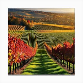 Autumn Vineyards 16 Canvas Print