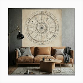 Zodiac Sign Wall Art Canvas Print