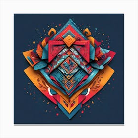 Geometric Abstract Art Canvas Print
