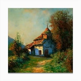 Church In The Countryside Canvas Print