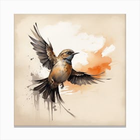 Bird In Flight Canvas Print