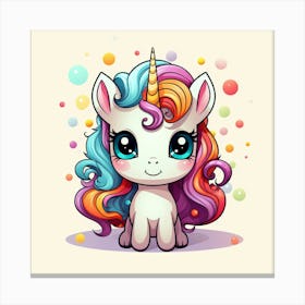 Cute Unicorn 375 Canvas Print