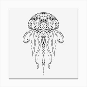 Jellyfish Mandala Canvas Print