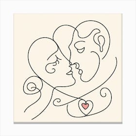 Love and Heart 3 Canvas Print