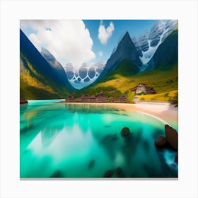 Mountain Lake Canvas Print