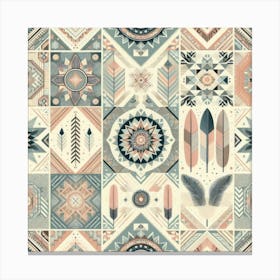 Aztec Pattern 1 Canvas Print