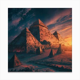 Pyramids Of Giza 3 Canvas Print