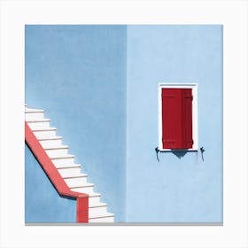 Upstairs Square Canvas Print