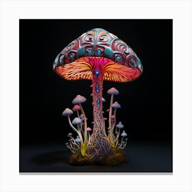 Psychedelic Mushroom Canvas Print