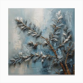 Blue spruce branches Canvas Print