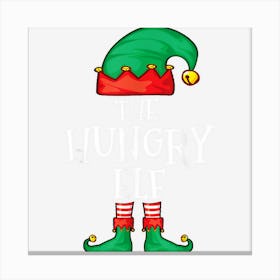 Women Hungry Elf Christmas Shirt Canvas Print