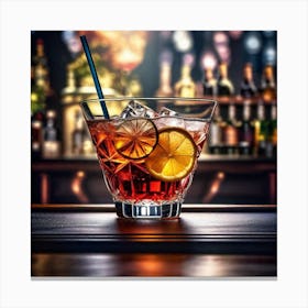 Cocktail In A Glass 4 Canvas Print