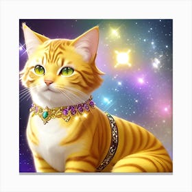 Cat In Space 4 Canvas Print