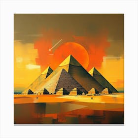 Pyramids Of Giza 1 Canvas Print