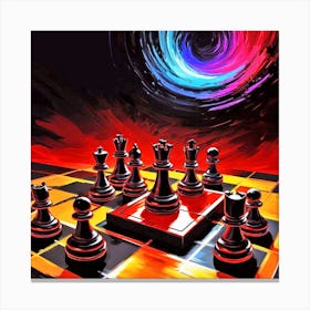 Chess Game 4 Canvas Print
