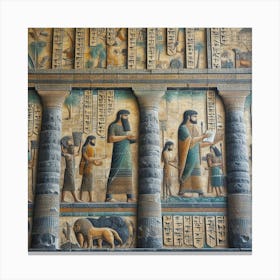 Sumerian Mural99 Canvas Print