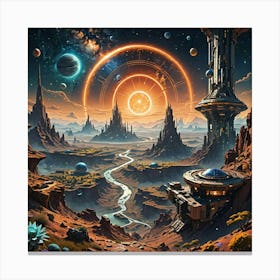 Space City Canvas Print