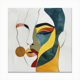 Abstract Portrait Of A Woman - abstract art, abstract painting  city wall art, colorful wall art, home decor, minimal art, modern wall art, wall art, wall decoration, wall print colourful wall art, decor wall art, digital art, digital art download, interior wall art, downloadable art, eclectic wall, fantasy wall art, home decoration, home decor wall, printable art, printable wall art, wall art prints, artistic expression, contemporary, modern art print, Canvas Print