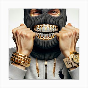 Gold Gangster Canvas Print