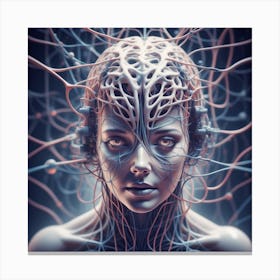 Cyborg Woman 111 Canvas Print