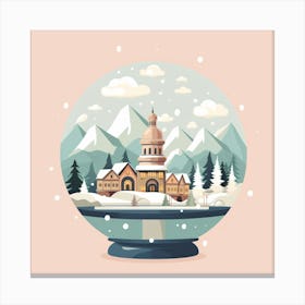 Hallstatt Austria 1 Snowglobe Canvas Print