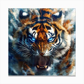 Tiger Run Canvas Print