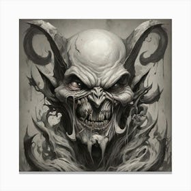 Demon Head 2 Canvas Print