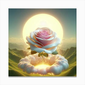 Rose In The Sky 5 Canvas Print