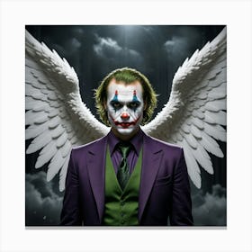 Joker With Wings Canvas Print