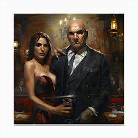 Mafia Boss and Wife: Empire of Shadows Canvas Print