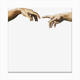 Michelangelo Creation Of Adam Canvas Print