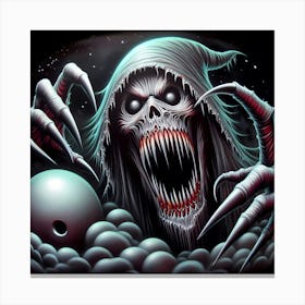 Demon Bowling Canvas Print