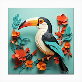 Minimalist, Toucan Canvas Print