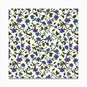 Jasmine Jive Bloom London Fabrics Floral Pattern 4 Canvas Print