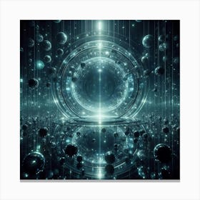 Futuristic Space Canvas Print