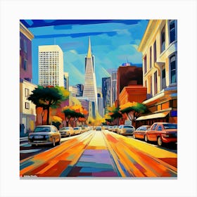 San Francisco Cityscape 3 Canvas Print