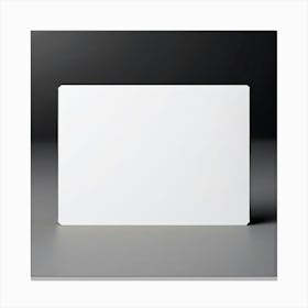 Blank White Card Canvas Print