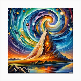 Galaxy Painting Canvas Print