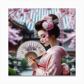 Geisha 196 Canvas Print