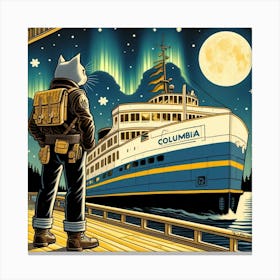 Curiosity on the Alaska Marine Highway  Canvas Print