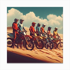 Silver Lake 1999 (Sand Dunes, Motocross, dirt bike) Canvas Print