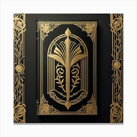 Gold Book Cover Canvas Print