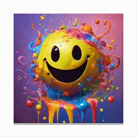 Smiley Face 4 Canvas Print