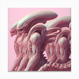 Alien Pink Troopers Canvas Print